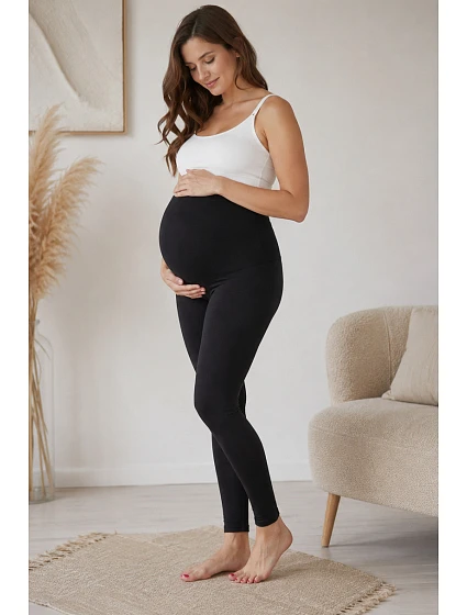 Těhotenské legíny Mama LC05-Black