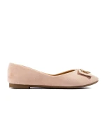 Klasické dámské hnědé  baleríny bez podpatku