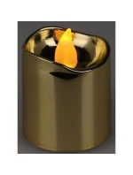 SADA 4 ČAJOVÝCH SVÍČEK VEDENÝCH ZLATOU BARVOU SADA 4 ČAJOVÝCH SVÍČEK VEDENÝCH ZLATOU BARVOU