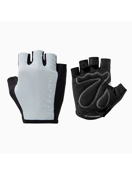 Cyklistické rukavice Wozinsky WRR-02L velikost L - šedé Cyklistické rukavice Wozinsky WRR-02L velikost L - šedé