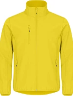 Clique Classic Softshell Jkt M Pánská 3-vrstvá softshellová bunda 67.0910 lemon