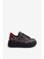 Kožené sportovní boty na platformě Maciejka 06191-39 Multikolor