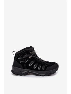 Pánské Kožené Trekingové Boty Big Star OO17433 HI-POLY SYSTEM Černé