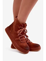 Zateplené kožené semišové kotníkové boty model 22368334 - Artiker Zateplené kožené semišové kotníkové boty model 22368334 - Artiker