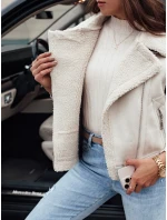 Dámská semišová vesta s ovčí kůží WOOLZIP bílá FashionStreet TY4743 Dámská semišová vesta s ovčí kůží WOOLZIP bílá FashionStreet TY4743