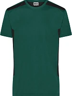 Daiber JN 1824 Pánské pracovní tričko - Strong 02.1824 dark green/black