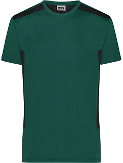Daiber JN 1824 Pánské pracovní tričko - Strong 02.1824 dark green/black