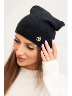 Dámská klasická čepice z měkké pleteniny s černá model 21480743 - K-Fashion