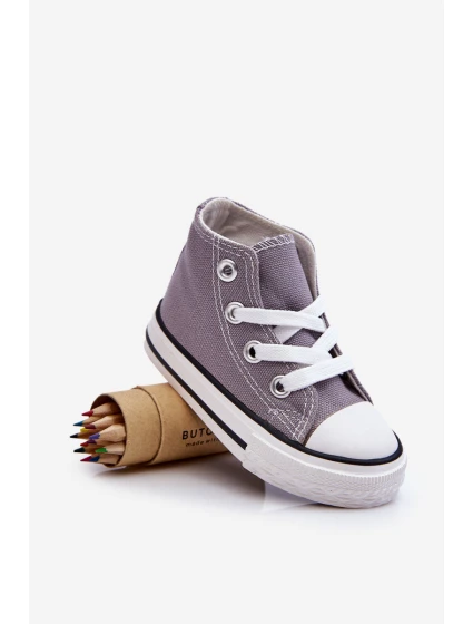 Dětské Vysoké Tenisky Šedá Filemon Dětské Vysoké Tenisky Šedá Filemon