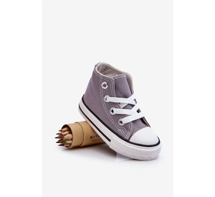 Dětské Vysoké Tenisky Šedá Filemon Dětské Vysoké Tenisky Šedá Filemon