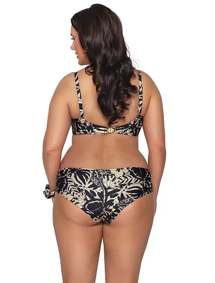Dámské plavkové kalhotky brazilky SF model 20497977 Mocca s černou - Ava Dámské plavkové kalhotky brazilky SF model 20497977 Mocca s černou - Ava