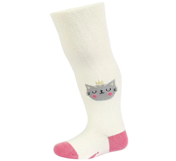 Dívčí vzorované punčocháče 0-2 roky OFF WHITE 62-74