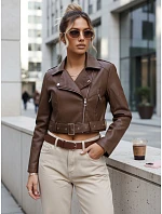 Dámské eko kůže krátké hnědé Ramones FashionStreet TY5672 Dámské eko kůže krátké hnědé Ramones FashionStreet TY5672