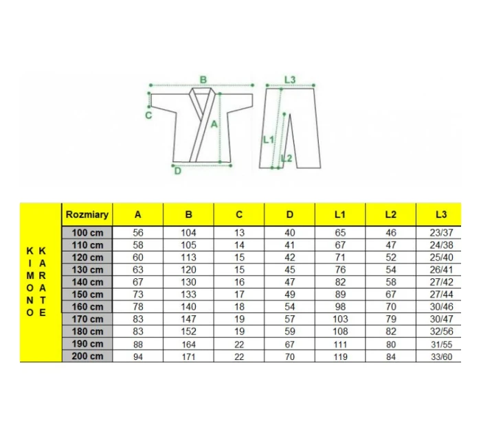 kimono 8 oz 100 cm model 21348270 - Masters