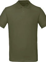 B&C Inspire Polo /men_° Pánské piqué polo z bio bavlny 01.0430 urban khaki