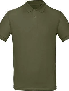 B&C Inspire Polo /men_° Pánské piqué polo z bio bavlny 01.0430 urban khaki