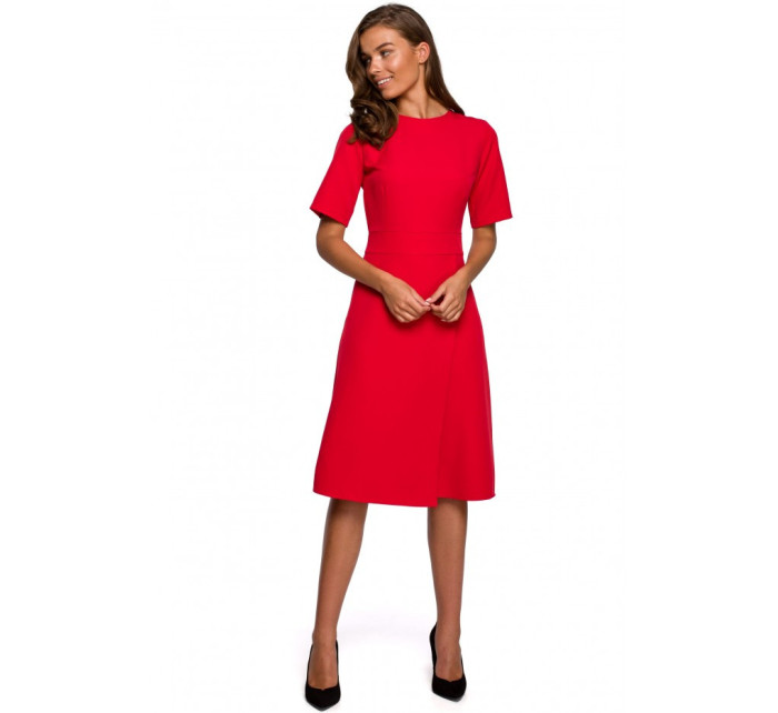 model 18003030 Zavinovací šaty červené - STYLOVE