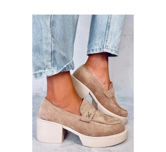 Dámské mokasiny NS382P béžové - Inello