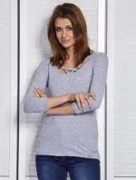 Dámská halenka CZ BZ 1417.97 Světle šedá - FPrice