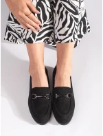 Moderní mokasíny dámské černé bez podpatku Moderní mokasíny dámské černé bez podpatku