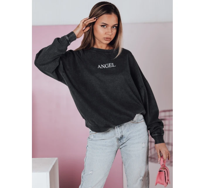 Dámská mikina HALOAURA graphite FashionStreet BY1347 Dámská mikina HALOAURA graphite FashionStreet BY1347