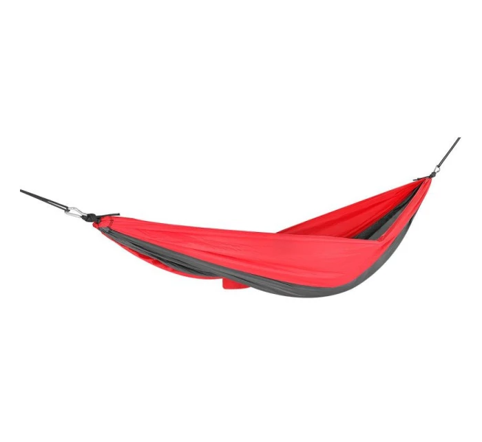 CESTOVNÍ HOUPACÍ SÍŤ PRO 2 OSOBY 270X140CM ČERNÁ A ČERVENÁ CESTOVNÍ HOUPACÍ SÍŤ PRO 2 OSOBY 270X140CM ČERNÁ A ČERVENÁ