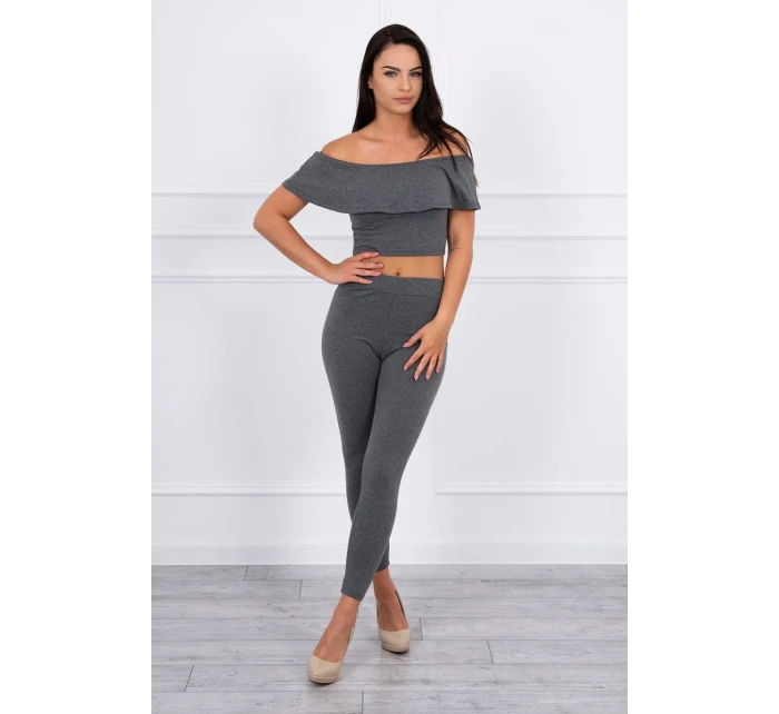 Sada s volánky grafit