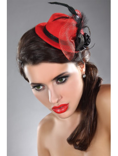 LivCo Corsetti Fashion Mini Top Hat Model 17 Red