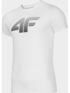 Pánské bavlněné tričko 4F TSM302 Bílé