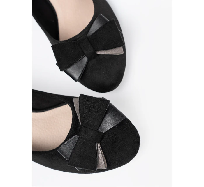 Klasické dámské černé  lodičky na širokém podpatku