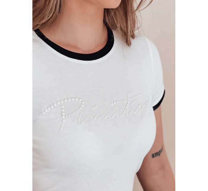 Dámské tričko s nápisem LUMINASI bílé FashionStreet RY2887