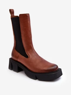 Dámské boty s  Hnědé model 21638716 - Laura Messi