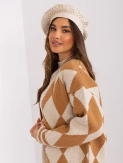 Czapka AT CZ model 18997430 jasny beżowy - FPrice