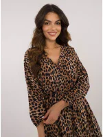 Sukienka DHJ SK czarno beżowy model 20535894 - FPrice Sukienka DHJ SK czarno beżowy model 20535894 - FPrice