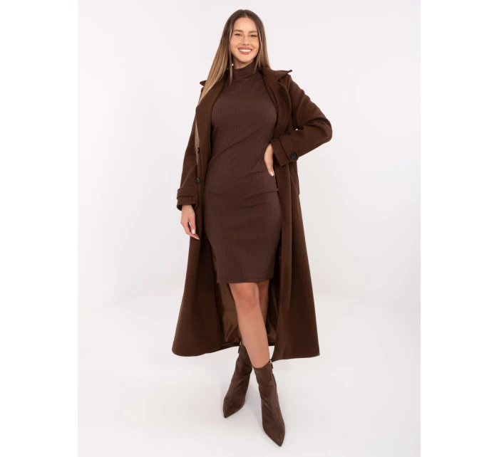 RV SK šaty A1048.83 tmavě hnědé RV SK šaty A1048.83 tmavě hnědé