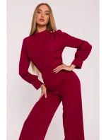 M879 Kombinéza se stojáčkem - bordó M879 Kombinéza se stojáčkem - bordó
