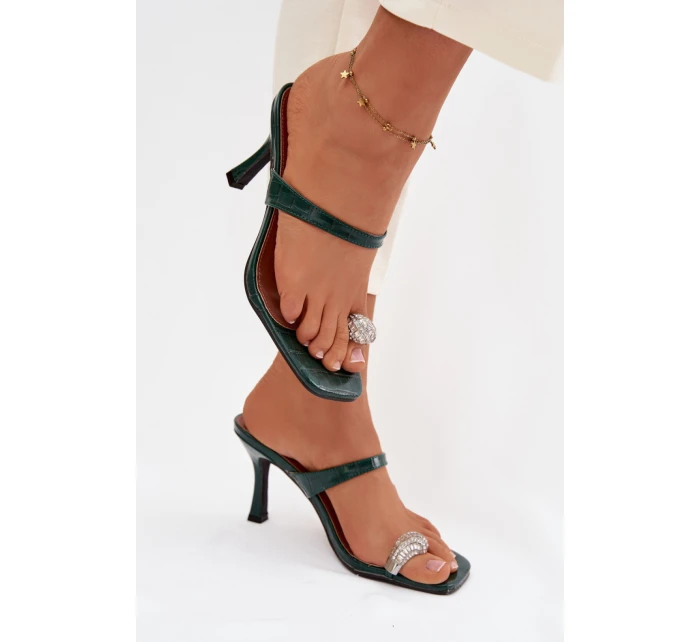 Klapky na podpatku model 225133 Step in style Klapky na podpatku model 225133 Step in style