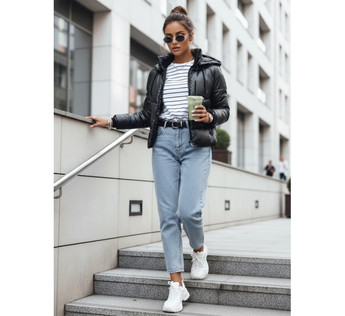 Dámská prošívaná přechodová bunda LOLAROSE černá FashionStreet TY3684