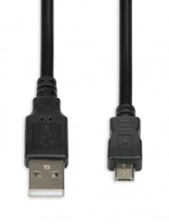 IBOX USB 2.0 A/B MICRO kabel 1,8M IKU2M18 (USB 2.0 typ A - USB 2.0 typ A ; 1,8m; barva černá)