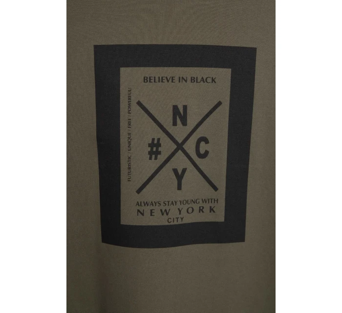 Kaki bunda s kapucí nadměrné velikosti Kaki bunda s kapucí nadměrné velikosti