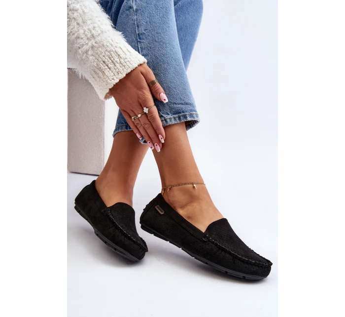 Dámské černé šněrovací mokasíny model 21647810 - Boto