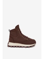 Zateplené dámské trapery na platformě hnědé model 21712197 - Boto