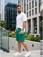 Spodenki męskie dresowe zielone model 22280121 - FashionStreet