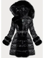KURTKA ZIMOWA DAMSKA Z FUTERKIEM CZARNA model 21781207 - Libland