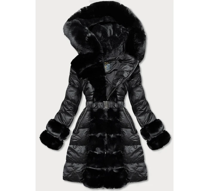 KURTKA ZIMOWA DAMSKA Z FUTERKIEM CZARNA model 21781207 - Libland