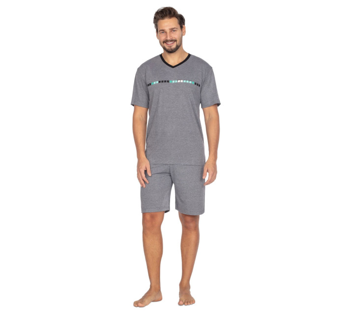 Pánské pyžamo 454 grey - REGINA