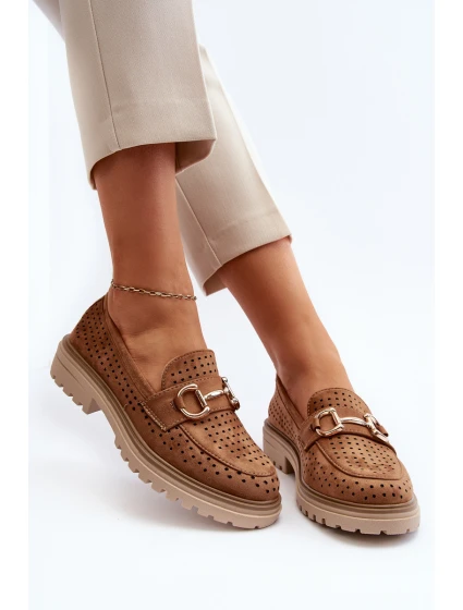 Dámské lodičky s výšivkou Camel model 21649856 - Boto