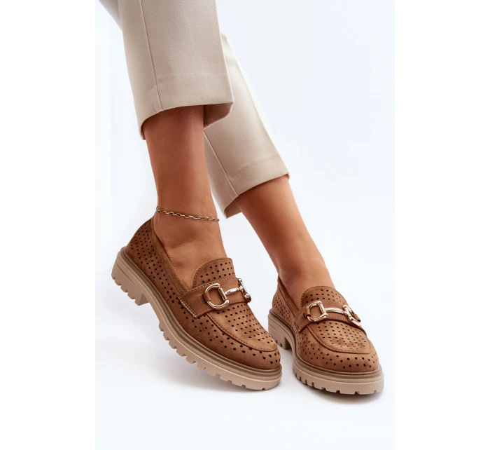 Dámské lodičky s výšivkou Camel model 21649856 - Boto