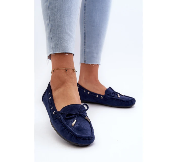 Dámské modré semišové mokasíny Si Passione Dámské modré semišové mokasíny Si Passione