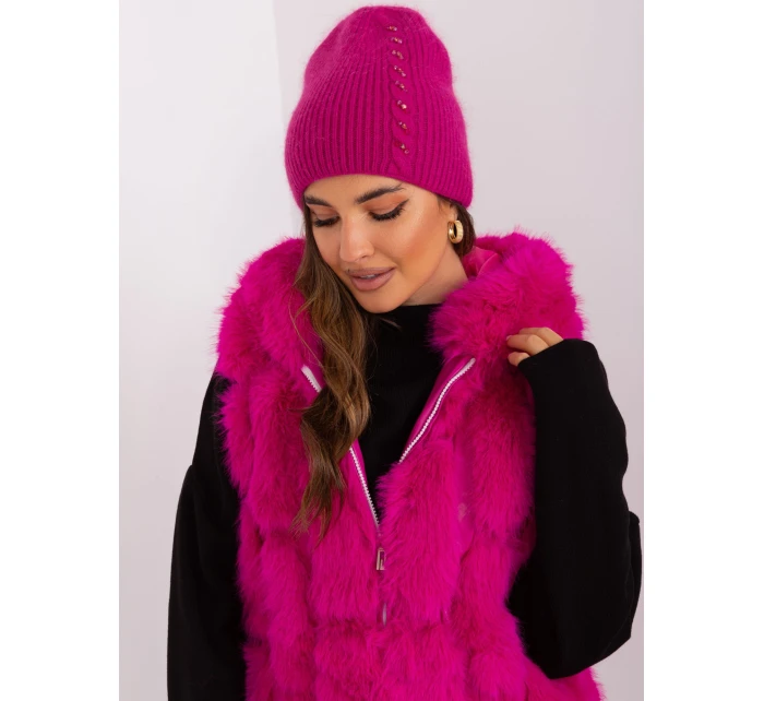 Czapka AT CZ model 21468359 fuksjowy - FPrice Czapka AT CZ model 21468359 fuksjowy - FPrice